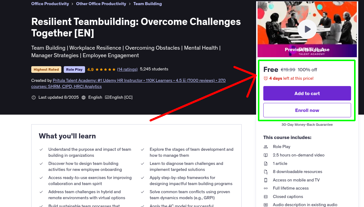 Resilient Teambuilding: Overcome Challenges Together [EN]