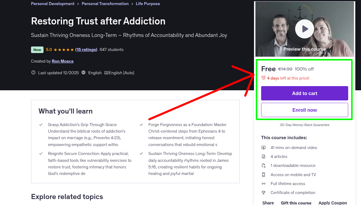 Restoring Trust after Addiction