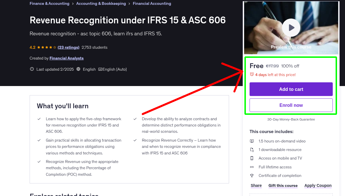Revenue Recognition under IFRS 15 & ASC 606