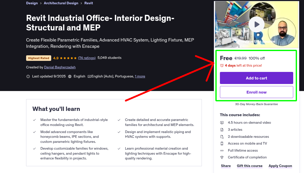 Revit Industrial Office- Interior Design- Structural and MEP