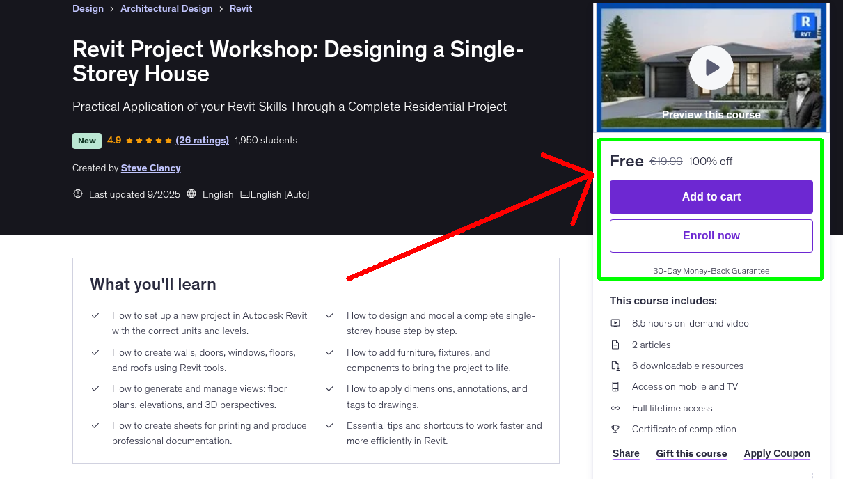 Revit Project Workshop: Designing a Single-Storey House