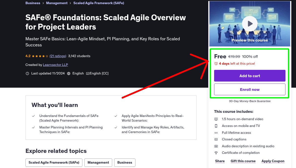 SAFe® Foundations: Scaled Agile Overview for Project Leaders