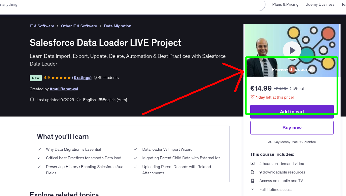 Salesforce Data Loader LIVE Project