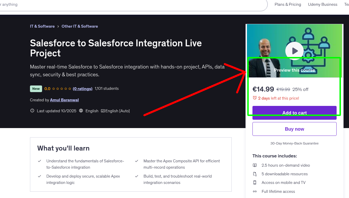 Salesforce to Salesforce Integration Live Project