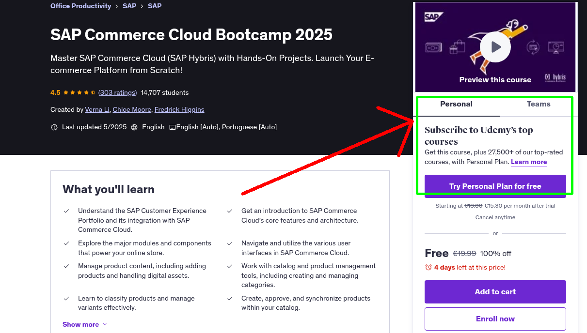SAP Commerce Cloud Bootcamp 2025