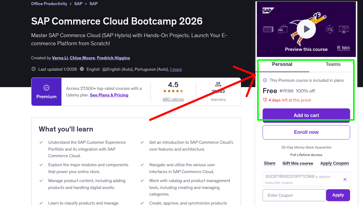 SAP Commerce Cloud Bootcamp 2026