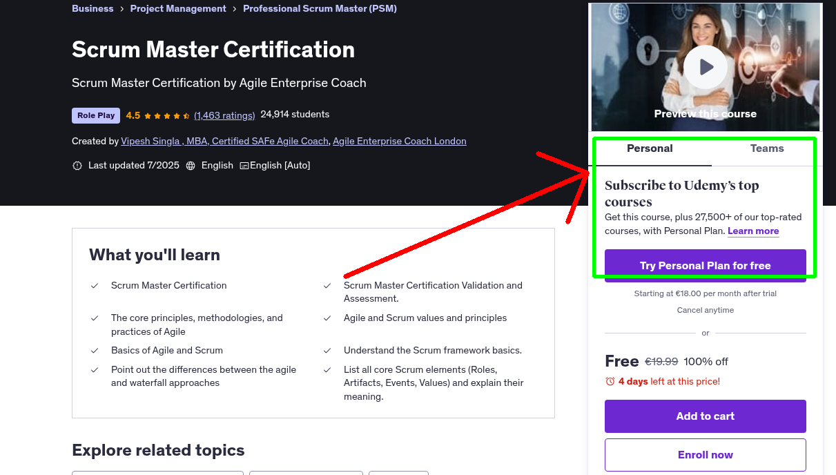 Scrum Master Certification