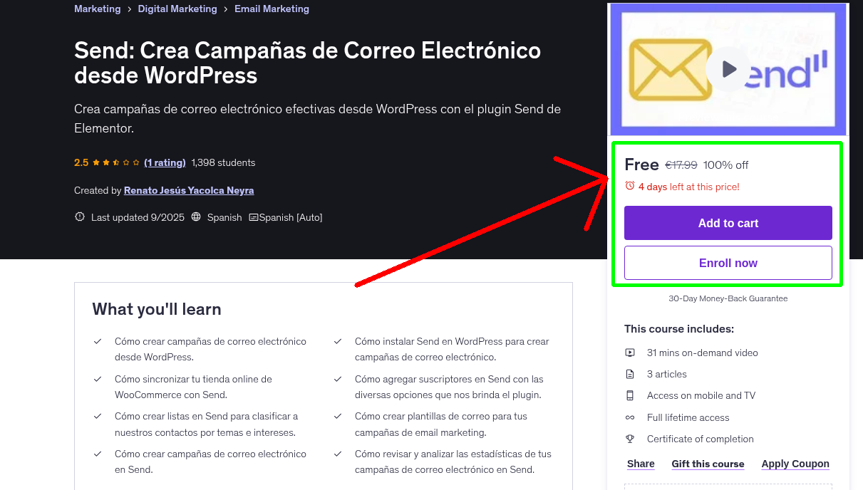 Send: Crea Campañas de Correo Electrónico desde WordPress
