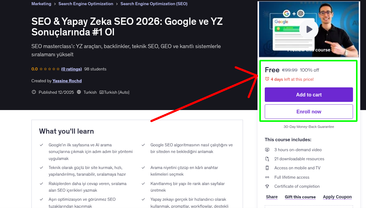 SEO & Yapay Zeka SEO 2026: Google ve YZ Sonuçlarında #1 Ol