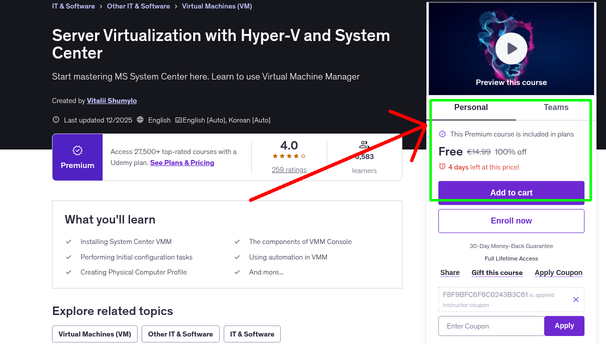 Server Virtualization with Hyper-V and System Center