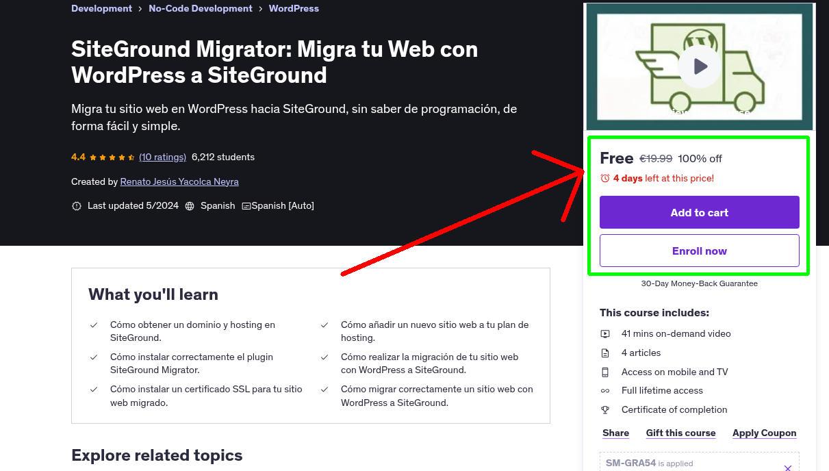 SiteGround Migrator: Migra tu Web con WordPress a SiteGround