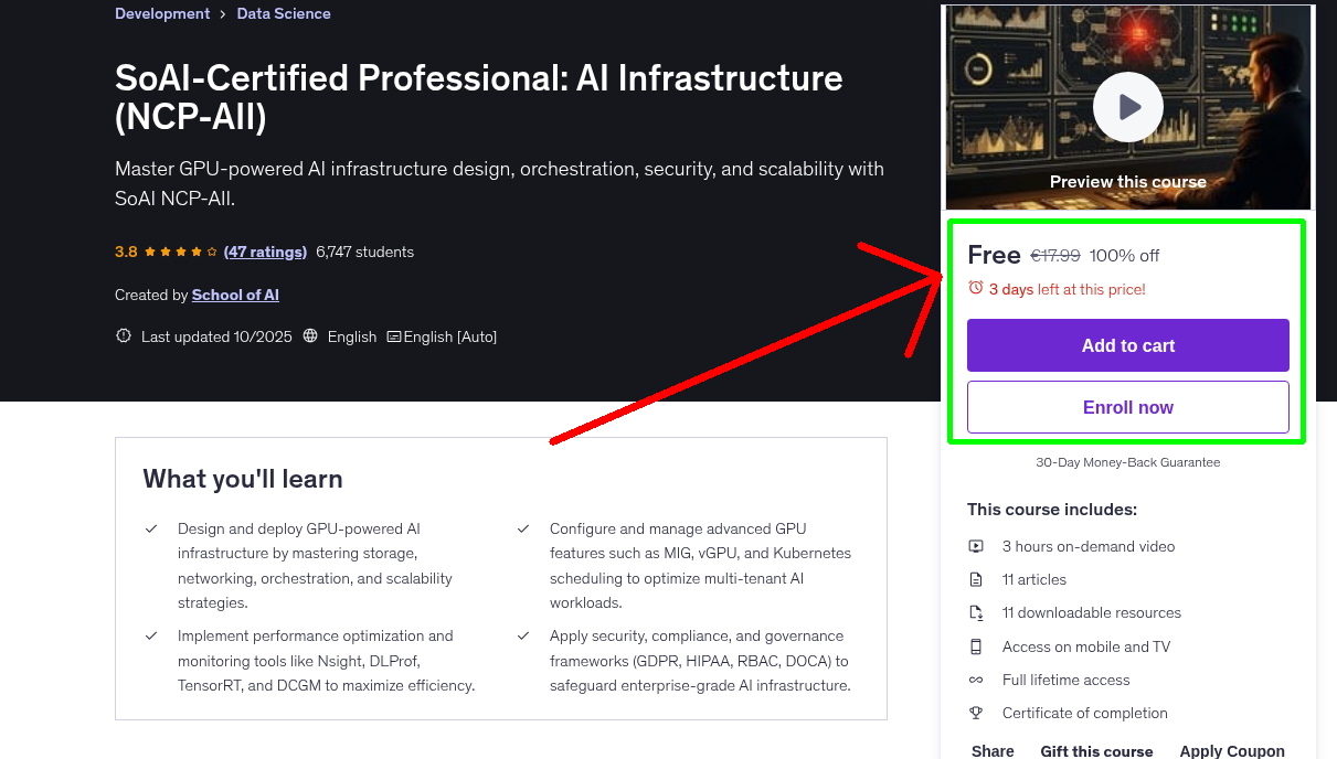 SoAI-Certified Professional: AI Infrastructure (NCP-AII)