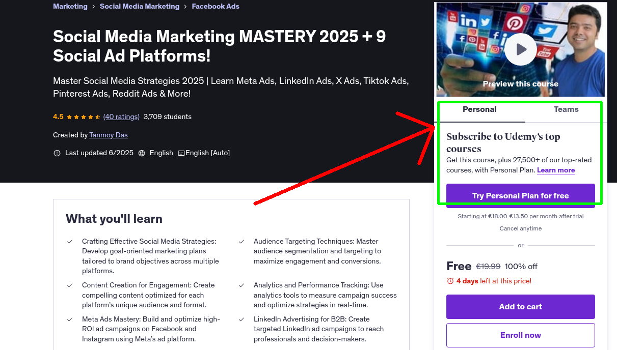 Social Media Marketing MASTERY 2025 + 9 Social Ad Platforms!