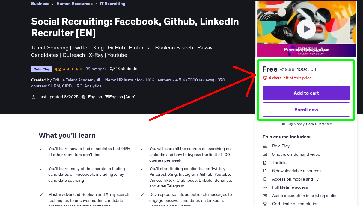 Social Recruiting: Facebook, Github, LinkedIn Recruiter [EN]