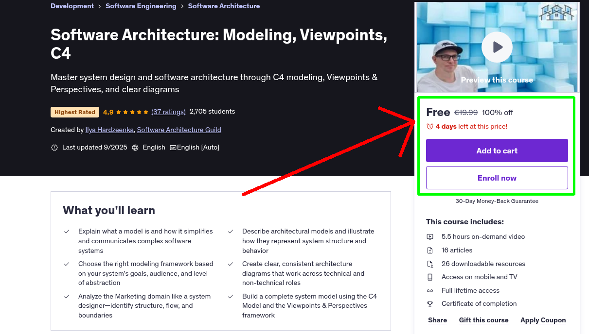 Software Architecture: Modeling, Viewpoints, C4