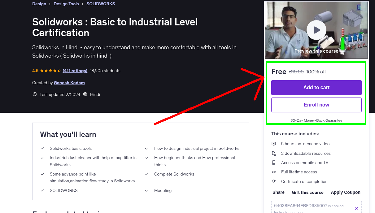 Solidworks : Basic to Industrial Level Certification