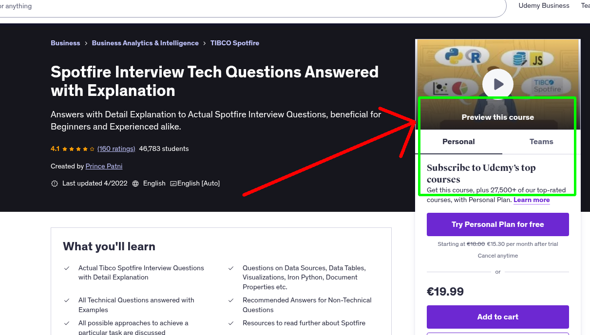 Spotfire Interview Tech Questions Answered with Explanation