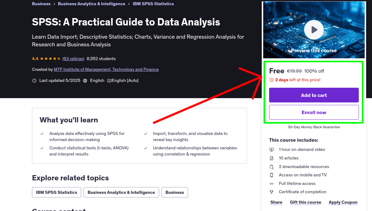 SPSS: A Practical Guide to Data Analysis