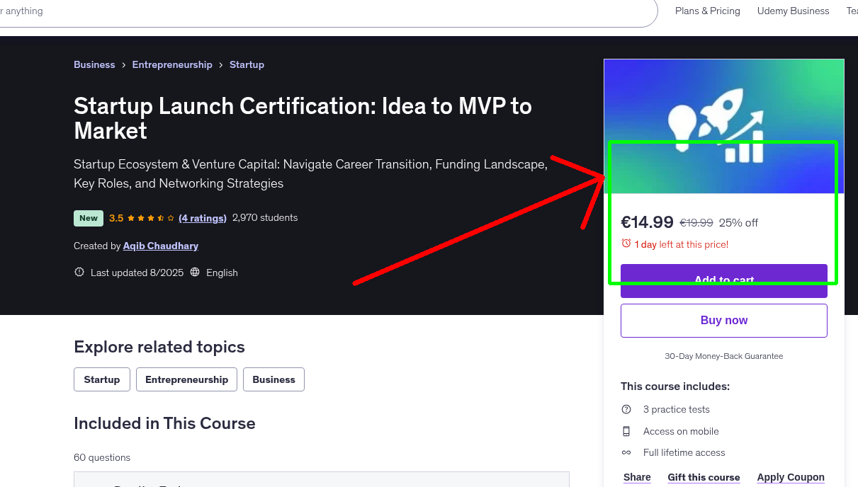 Startup Launch Certification: Idea to MVP to Market