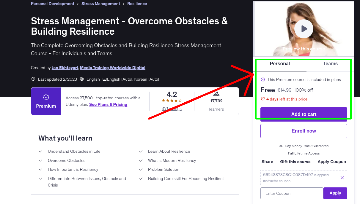Stress Management - Overcome Obstacles & Building Resilience
