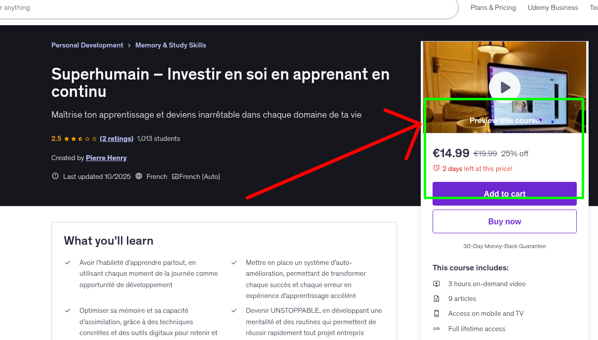 Superhumain – Investir en soi en apprenant en continu