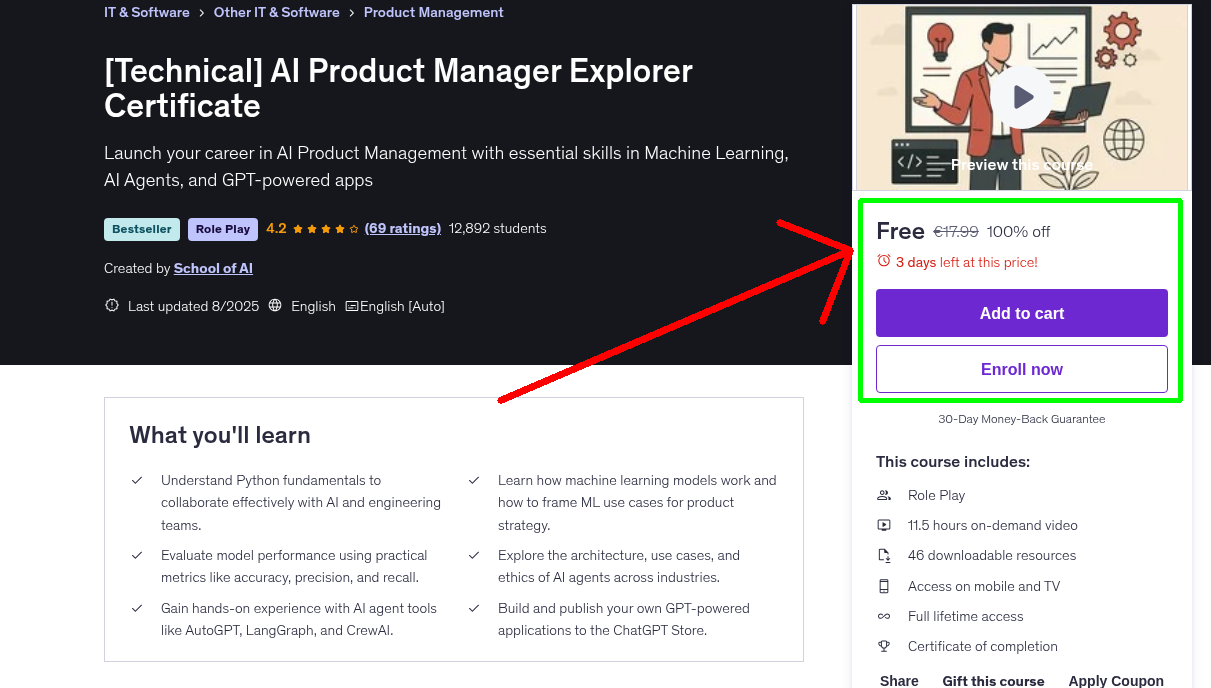 [Technical] AI Product Manager Explorer Certificate