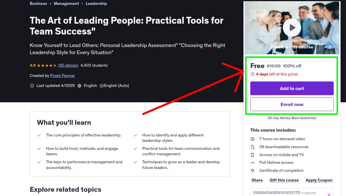 The Art of Leading People: Practical Tools for Team Success"