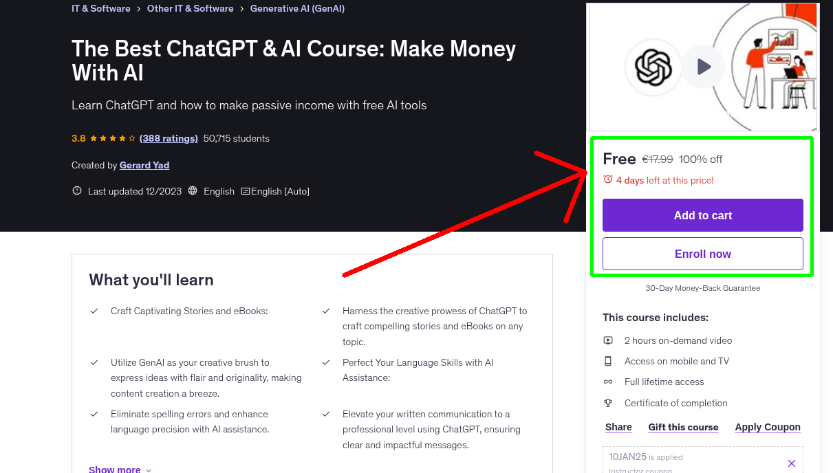 The Best ChatGPT & AI Course: Make Money With AI