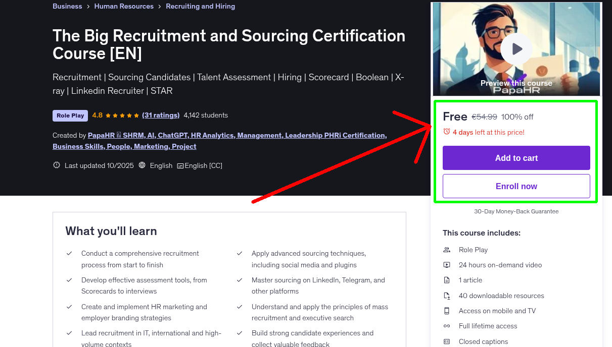 The Big Recruitment and Sourcing Certification Course [EN]