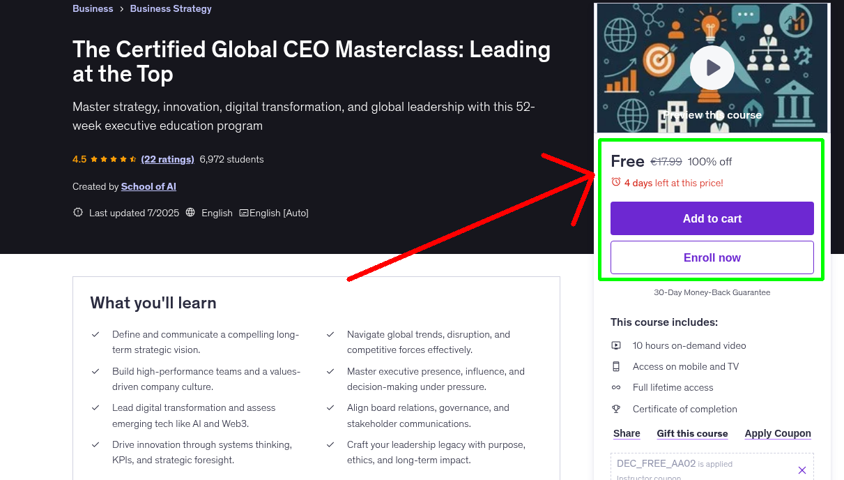 The Certified Global CEO Masterclass: Leading at the Top