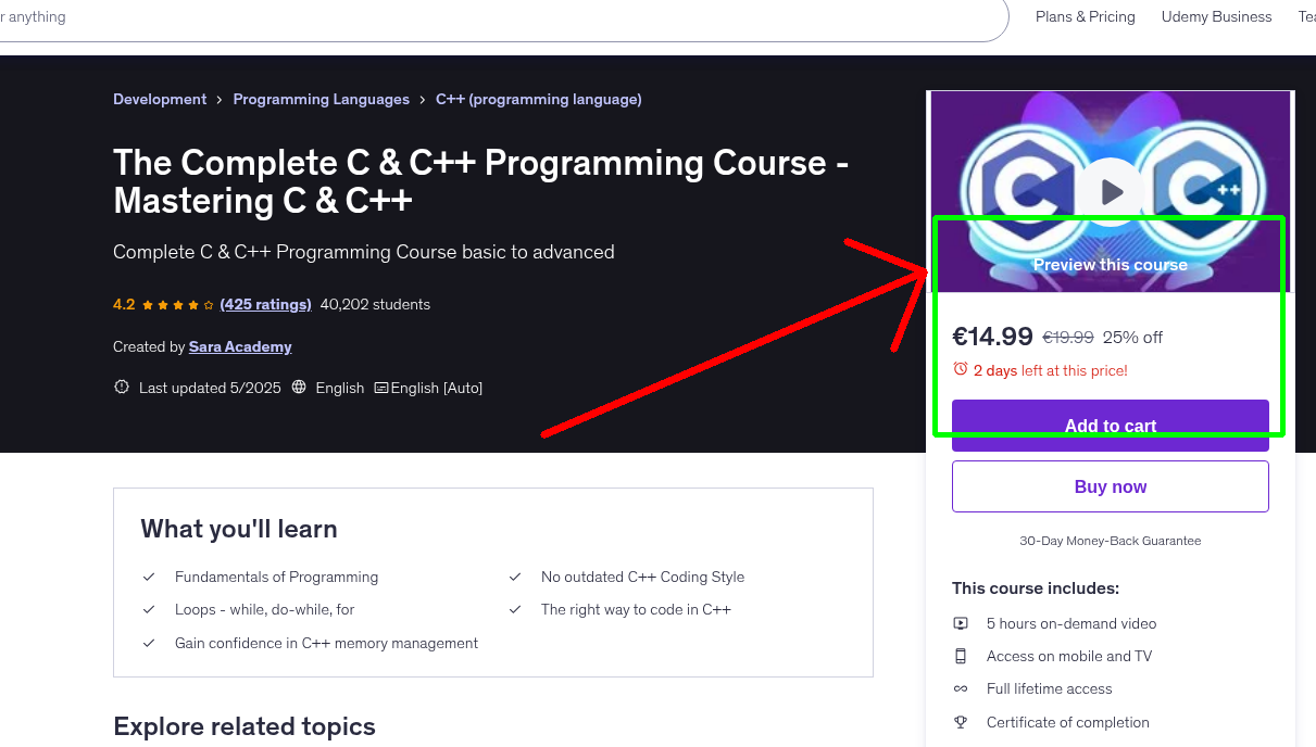 The Complete C & C++ Programming Course - Mastering C & C++