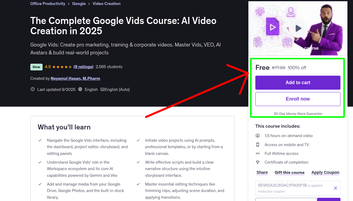 The Complete Google Vids Course: AI Video Creation in 2025
