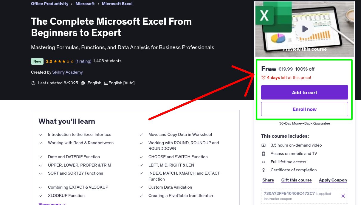 The Complete Microsoft Excel From Beginners to Expert