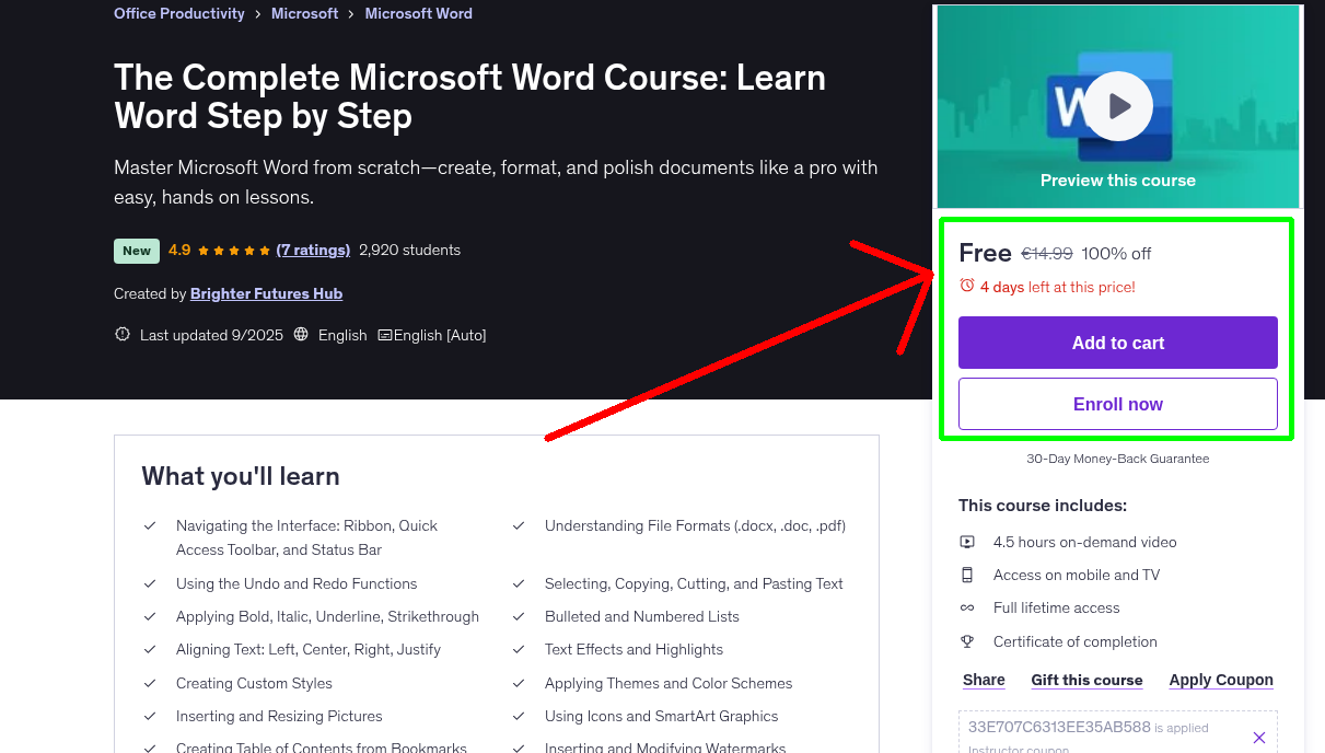 The Complete Microsoft Word Course: Learn Word Step by Step