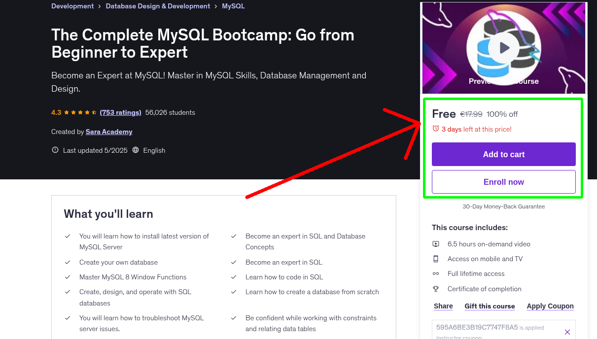 The Complete MySQL Bootcamp: Go from Beginner to Expert