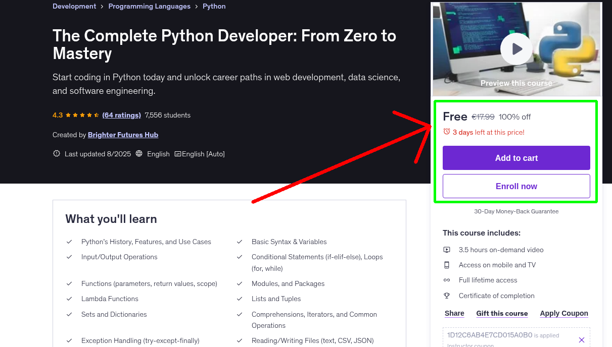 The Complete Python Developer: From Zero to Mastery