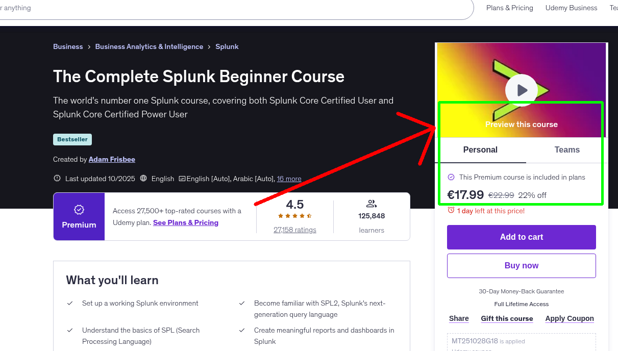 The Complete Splunk Beginner Course