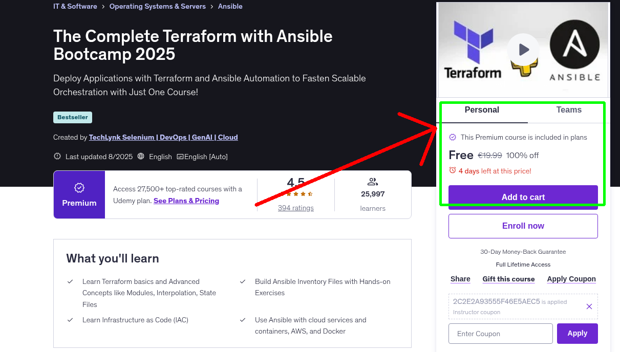 The Complete Terraform with Ansible Bootcamp 2025