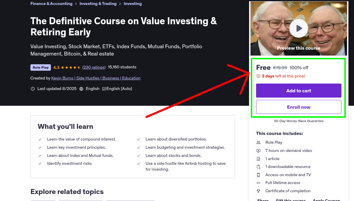 The Definitive Course on Value Investing & Retiring Early