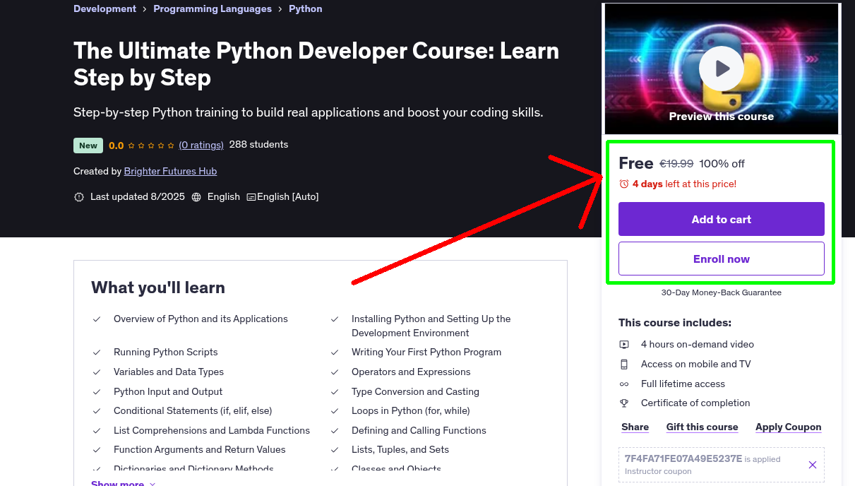 The Ultimate Python Developer Course: Learn Step by Step