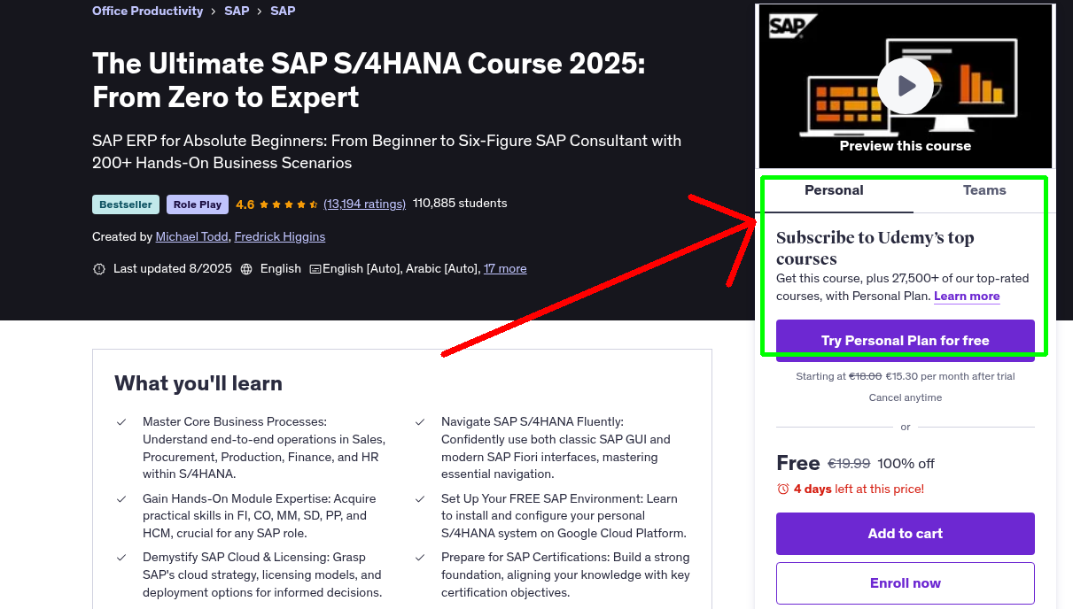 The Ultimate SAP S/4HANA Course 2025: From Zero to Expert