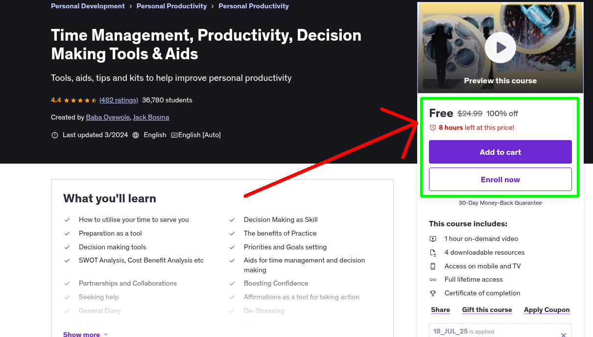 Time Management, Productivity, Decision Making Tools & Aids