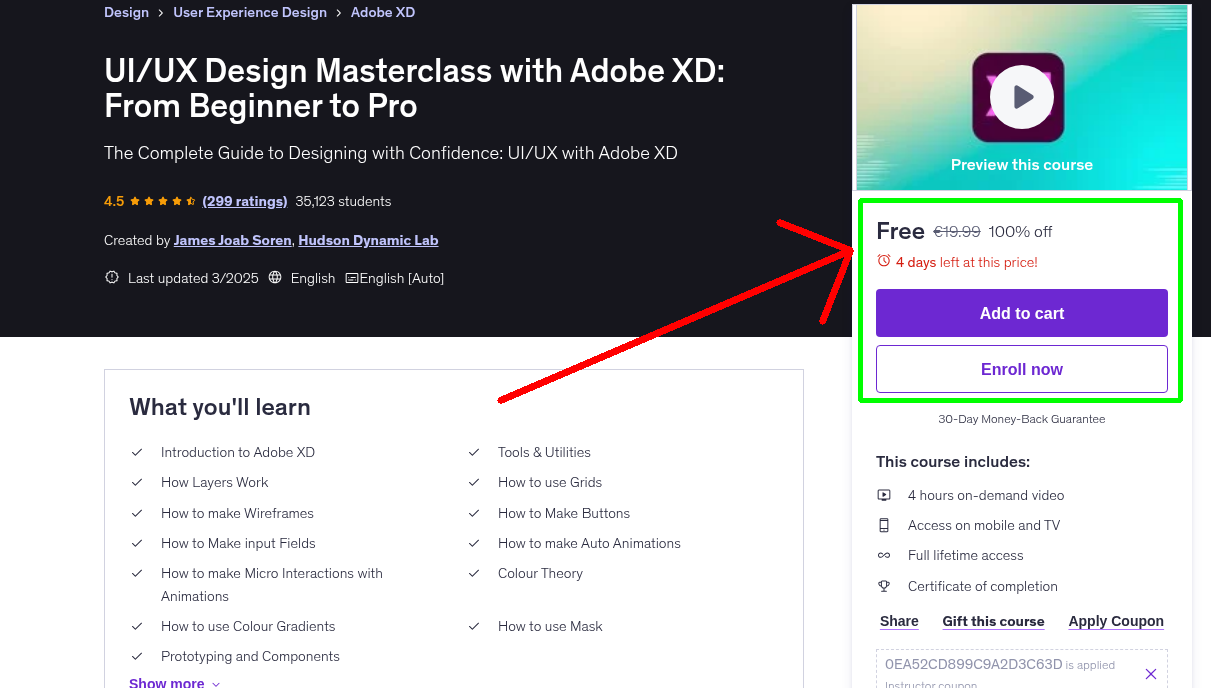UI/UX Design Masterclass with Adobe XD: From Beginner to Pro