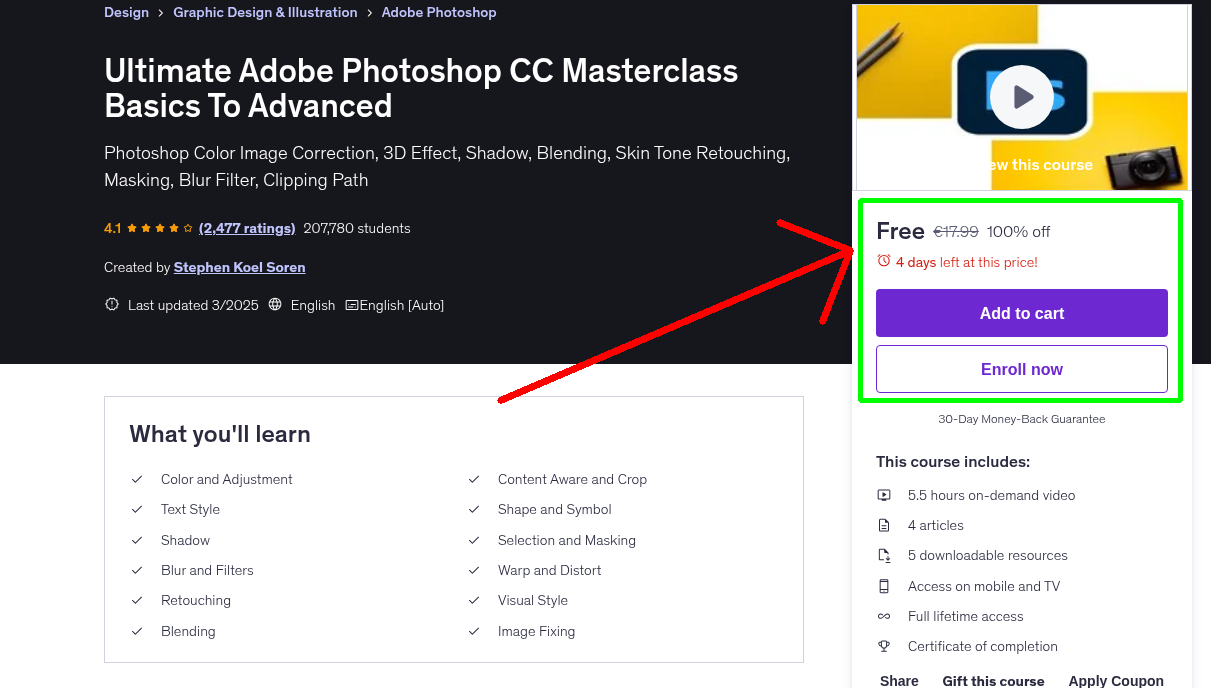 Ultimate Adobe Photoshop CC Masterclass Basics To Advanced