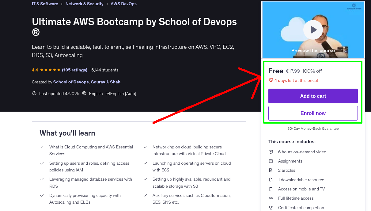 Ultimate AWS Bootcamp by School of Devops ®