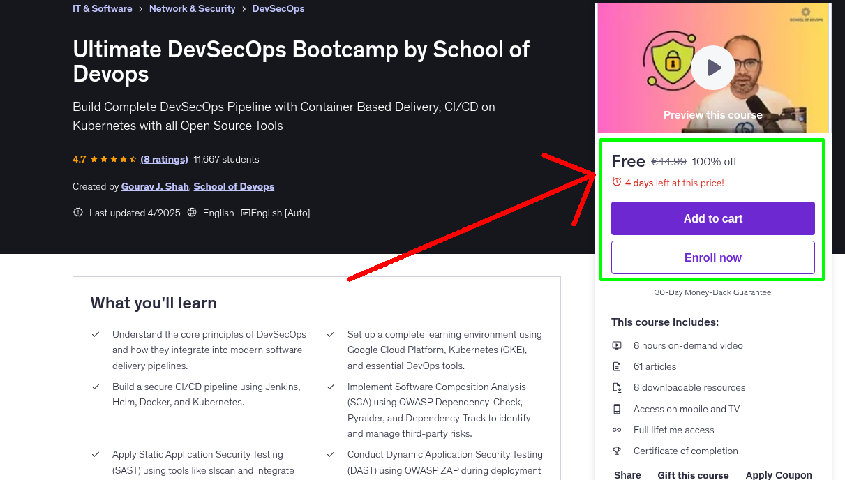 Ultimate DevSecOps Bootcamp by School of Devops