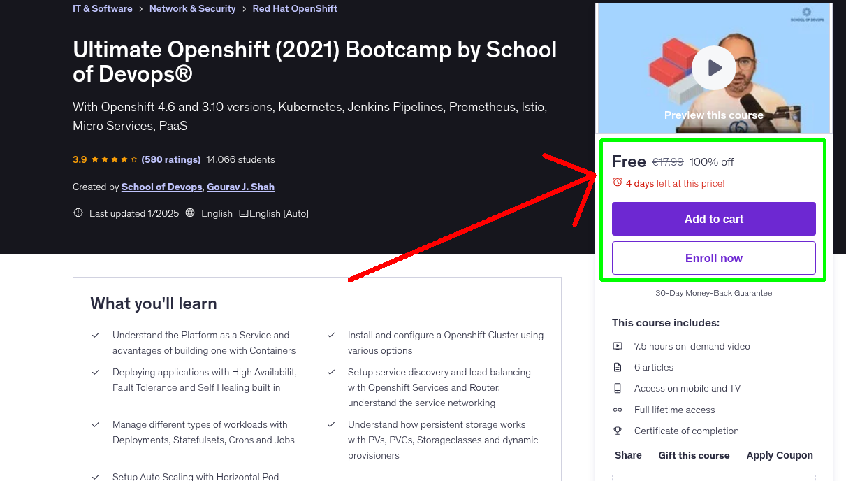 Ultimate Openshift (2021) Bootcamp by School of Devops®