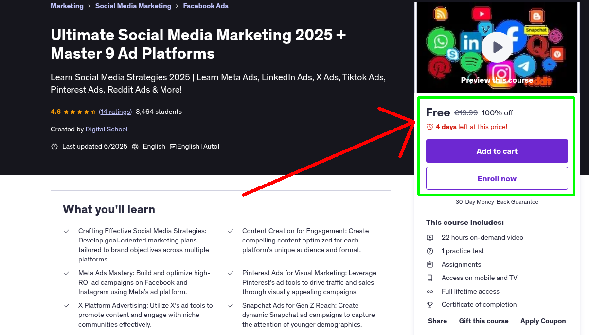 Ultimate Social Media Marketing 2025 + Master 9 Ad Platforms