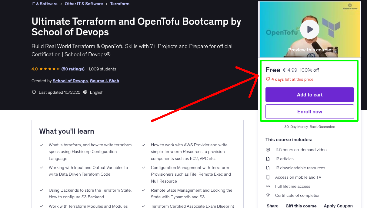 Ultimate Terraform and OpenTofu Bootcamp by School of Devops