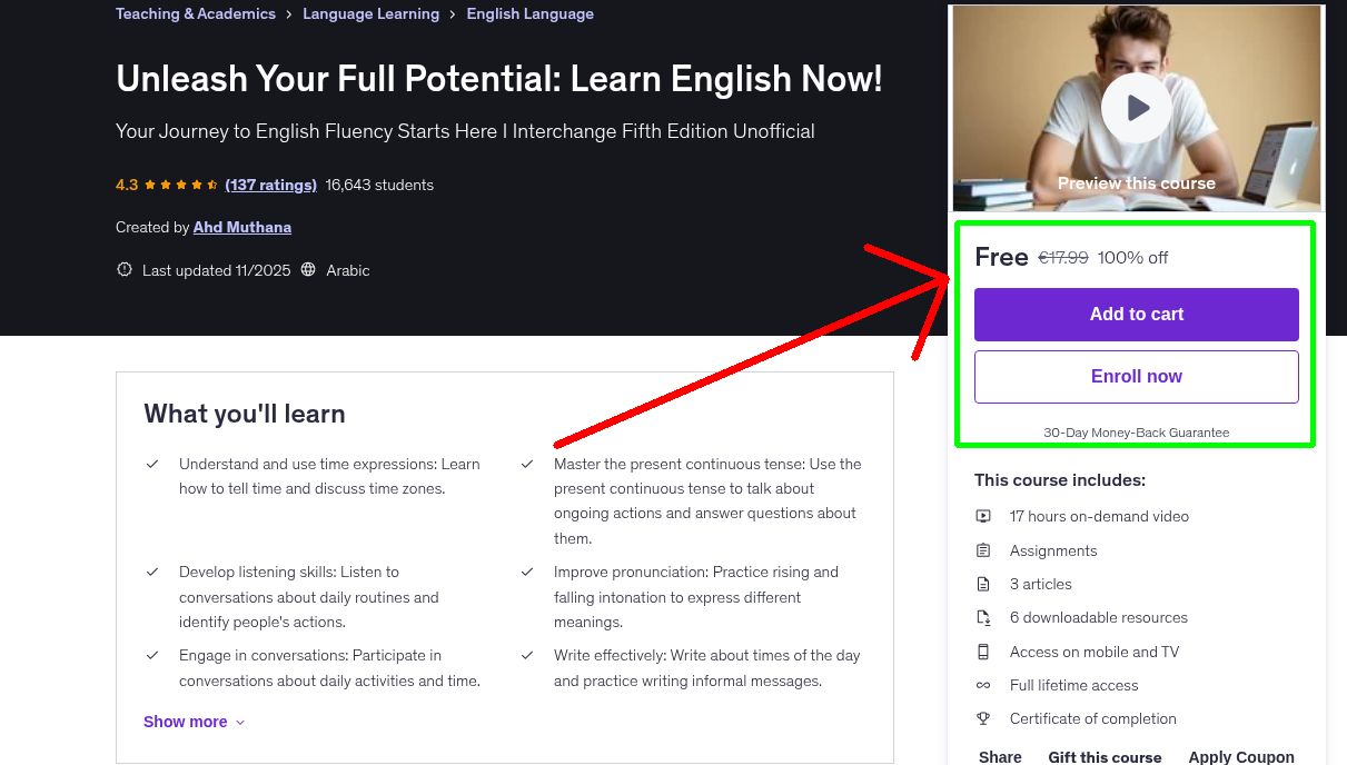 Unleash Your Full Potential: Learn English Now!